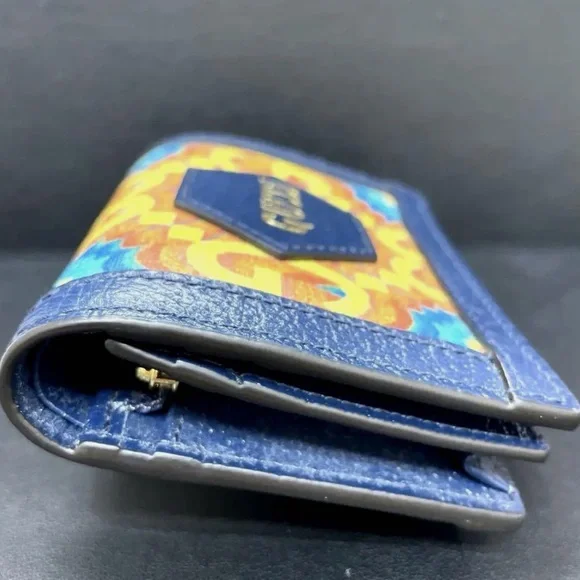 Gucci GG Centennial Kaleidescope Bi-Fold Wallet 676297 Blue - Picture 5 of 10
